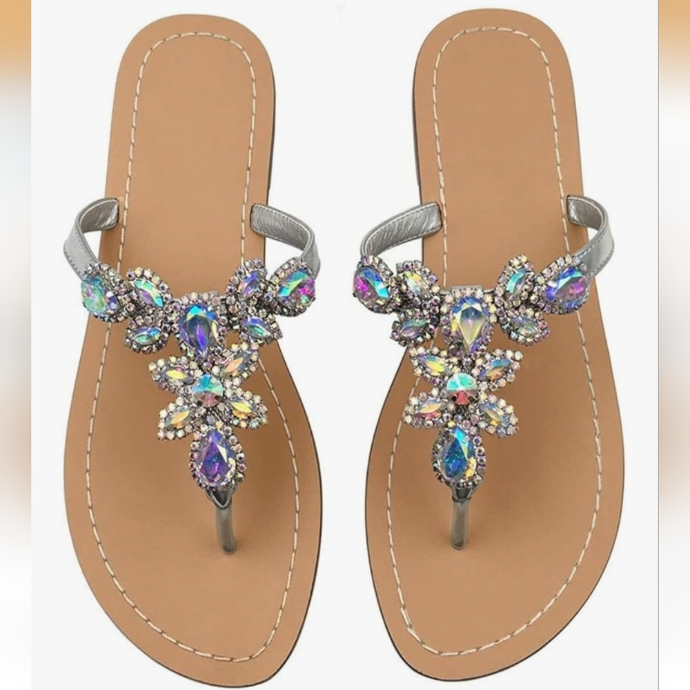 rhinestone sandals